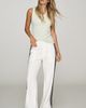 rag & bone Logan High-Rise Wide-Leg Track Jeans - 1