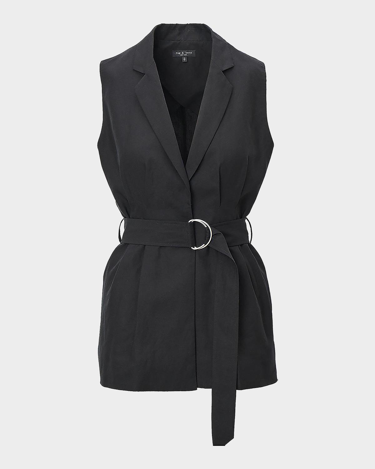 rag & bone Mandi Belted Tailored Vest