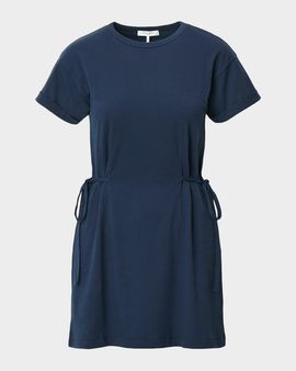 rag & bone Mica Tie-Waist Cotton Jersey T-Shirt Mini Dress