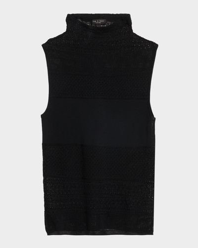 Rag & Bone Mira Knit Mock-Neck Top
