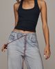 rag & bone Miramar High-Rise Wide-Leg Terry Jeans - 2