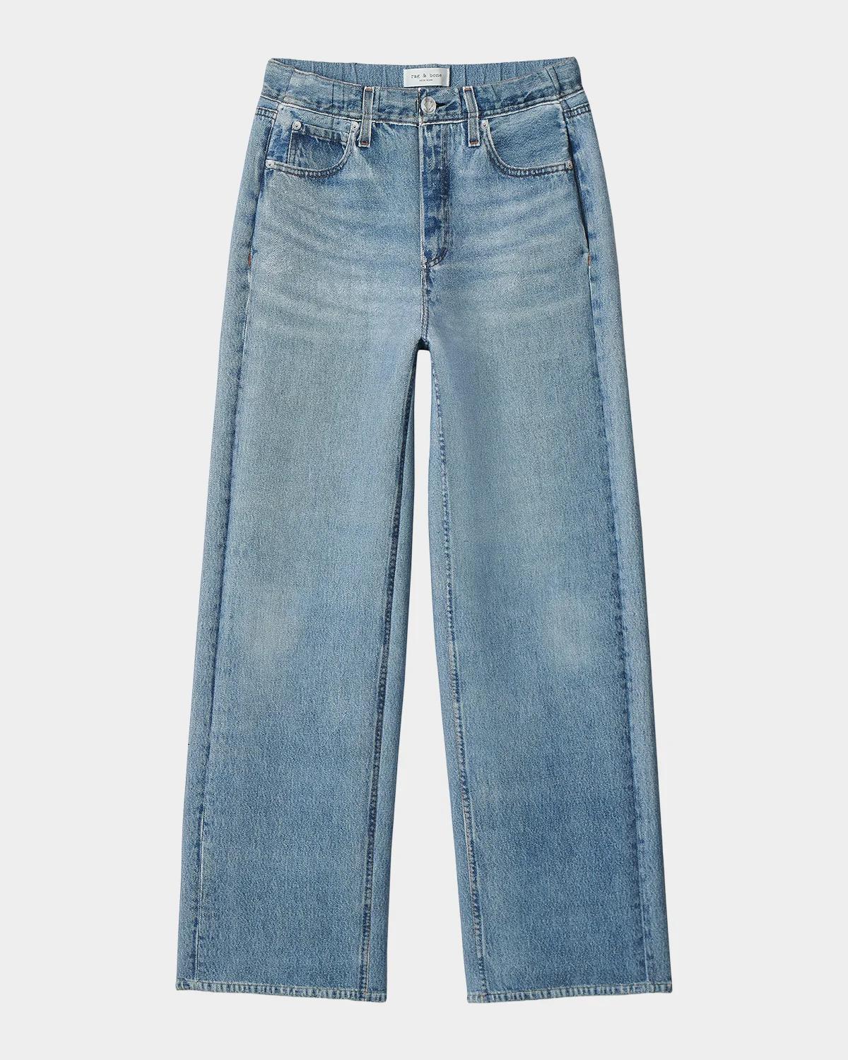 rag & bone Miramar Mallow Scuba Wide-Leg Elasticized Pants