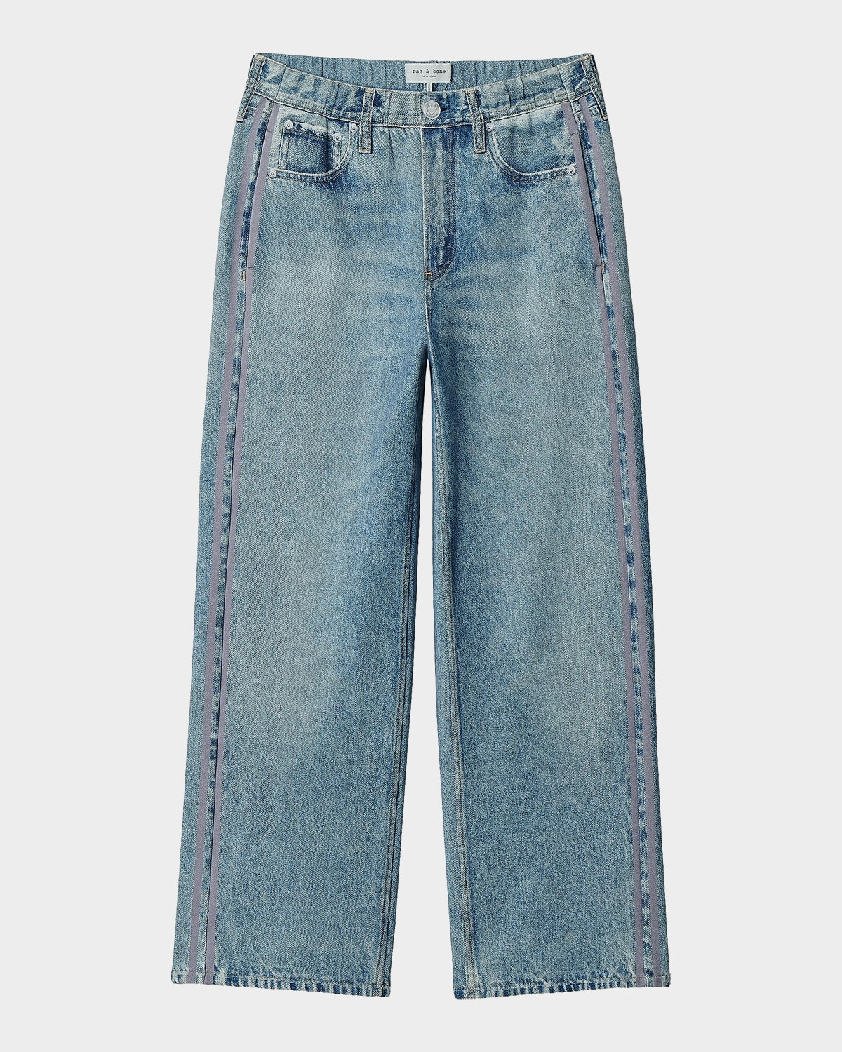 Rag & Bone Miramar Wide-Leg Ankle-Length Track Pants
