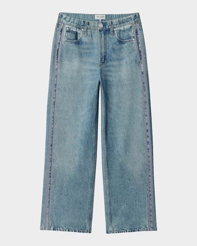 Rag & Bone Miramar Wide-Leg Ankle-Length Track Pants