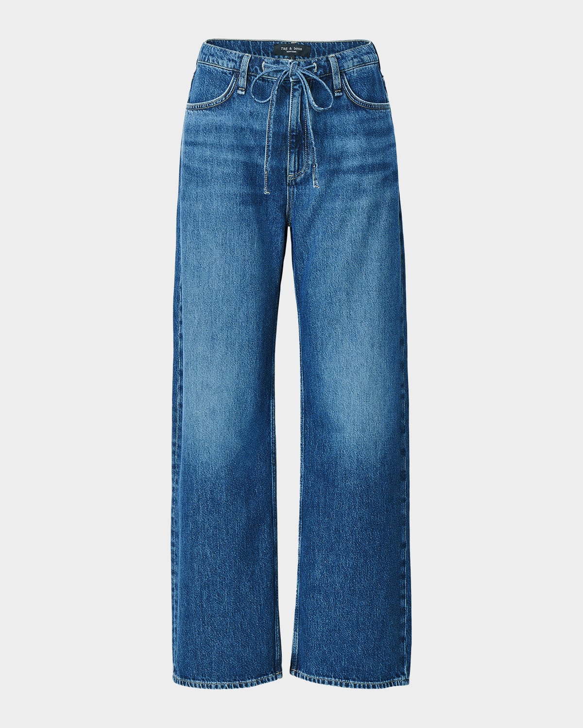 Rag & Bone Phoebe Drawstring Wide-Leg Jeans