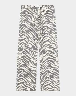 rag & bone Phoebe Zebra-Printed Drawstring Jeans