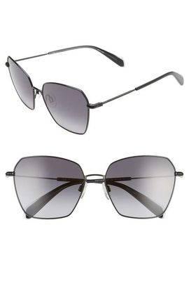rag & bone rag & bone 58mm Irregular Sunglasses