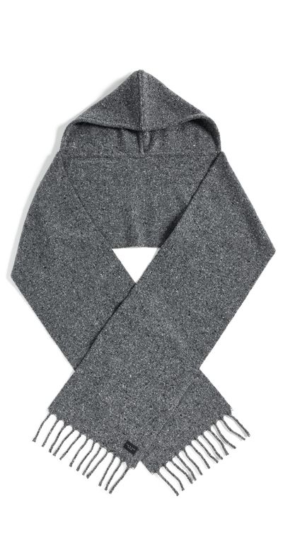 rag & bone rag & bone Amy Hooded Scarf Charcoal One