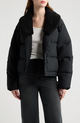 rag & bone rag & bone Angie Faux Shearling Trim Puffer Jacket
