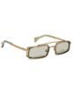 rag & bone rag & bone Aviator Metal Sunglasses Bronze Metal/Olive Night One - 1