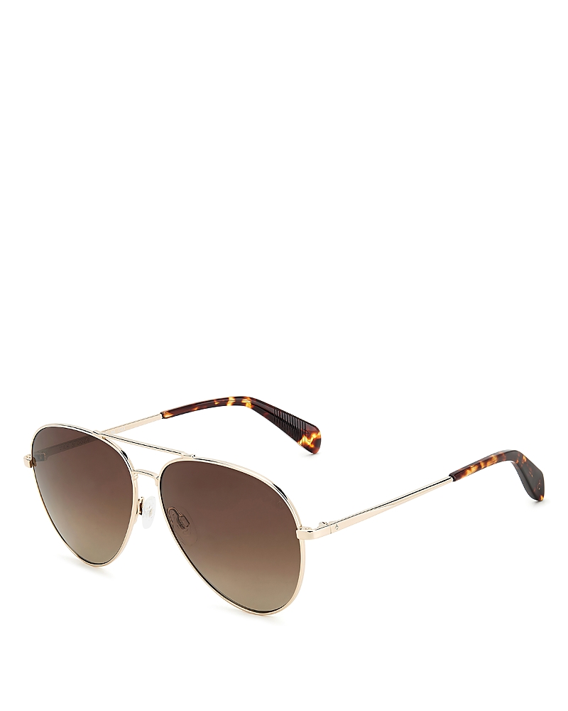 Rag & Bone - rag & bone Aviator Sunglasses, 59mm display picture 1