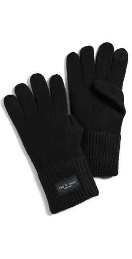 rag & bone rag & bone Blake Wool Blend Tech Gloves Black One