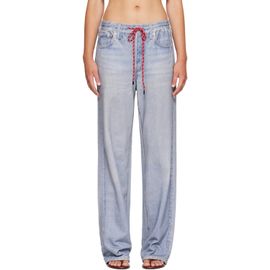 rag & bone rag & bone Blue Miramar Drawstring Wide-Leg Trousers