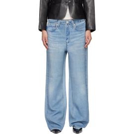 rag & bone rag & bone Blue Miramar Mallow Wide Leg Trousers