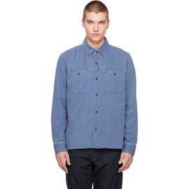 rag & bone rag & bone Blue Overdyed Workwear Denim Shirt