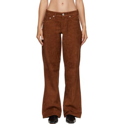 rag & bone rag & bone Brown Cam Suede Pants