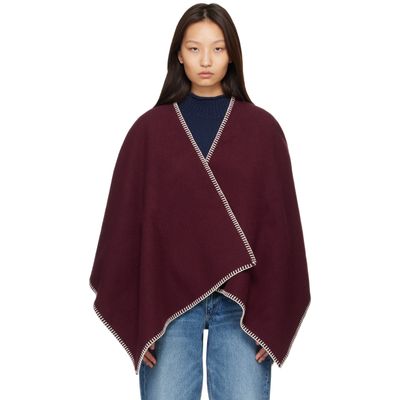 rag & bone rag & bone Burgudny Ingrid Shawl