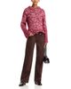 Rag & Bone rag & bone Cam Faux Suede Mid Rise Straight Jeans in Dark Brown - 2