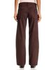 Rag & Bone rag & bone Cam Faux Suede Mid Rise Straight Jeans in Dark Brown - 3