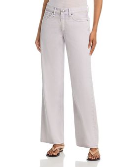 Rag & Bone rag & bone Cam Featherweight Mid Rise Straight Leg Jeans in Lilac
