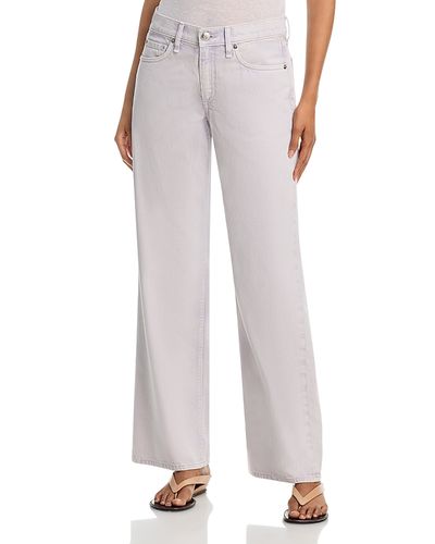 Rag & Bone rag & bone Cam Featherweight Mid Rise Straight Leg Jeans in Lilac
