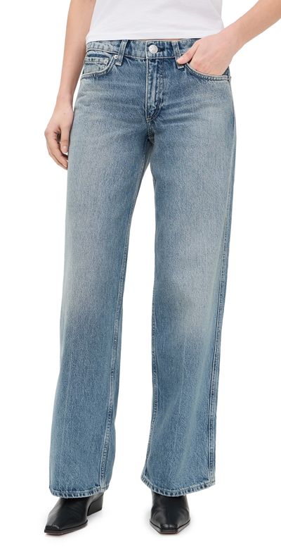 rag & bone rag & bone Cam Full Straight Jeans Rosland