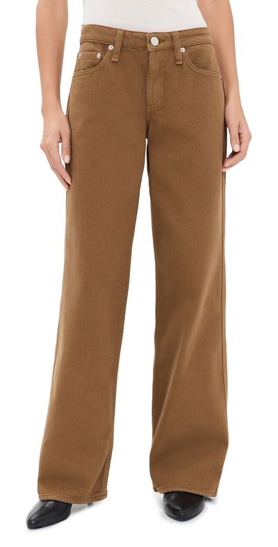rag & bone rag & bone Cam Full Straight Jeans Tabaccostn