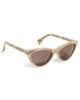 rag & bone rag & bone Cat Eye Acetate Sunglasses Shiny Bone Horn One - 1