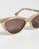 rag & bone rag & bone Cat Eye Acetate Sunglasses Shiny Bone Horn One - 5