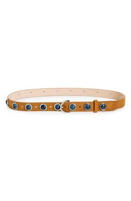 rag & bone rag & bone Celia Studded Stone Leather Belt