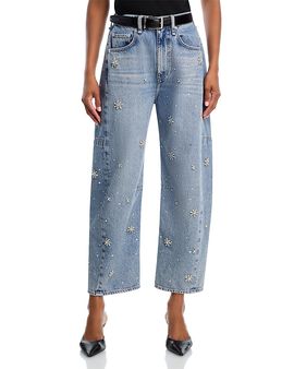 Rag & Bone rag & bone Charlie High Rise Ankle Barrel Jeans in Band Jewel