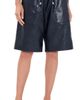 rag & bone rag & bone Claire Faux Leather Shorts NAVY - 1