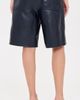 rag & bone rag & bone Claire Faux Leather Shorts NAVY - 3