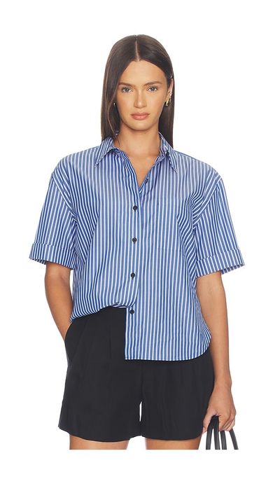 Rag & Bone Rag & Bone Connie Short Sleeve Stripe Shirt