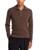 Rag & Bone rag & bone Danton Quarter Zip Cotton Sweater - 1