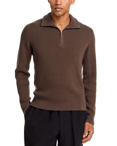 Rag & Bone rag & bone Danton Quarter Zip Cotton Sweater