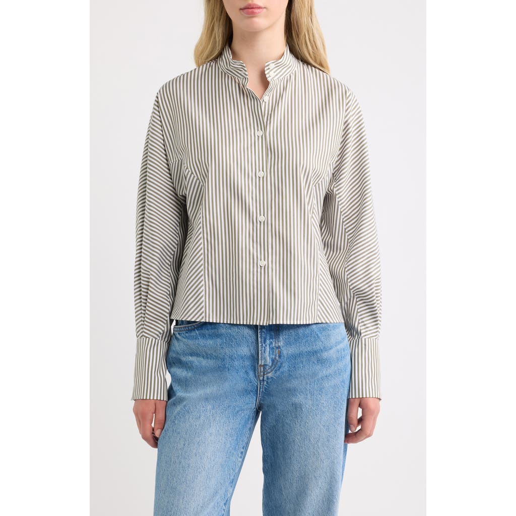 rag & bone rag & bone Dustin Striped Cotton Poplin Shirt