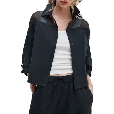 rag & bone rag & bone Elly Crop Button-Up Shirt