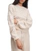 Rag & Bone rag & bone Emma Wool Embellished Pointelle Crewneck Sweater - 1