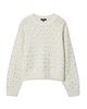 Rag & Bone rag & bone Emma Wool Embellished Pointelle Crewneck Sweater - 6