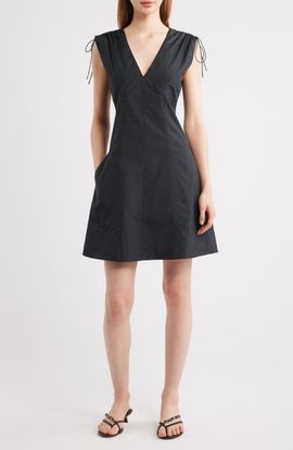 rag & bone rag & bone Emmet Tie Shoulder Sleeveless Fit & Flare Dress