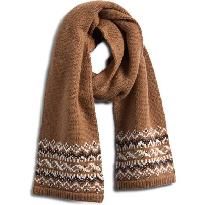 rag & bone rag & bone Fallon Stud Fair Isle Wool Blend Scarf