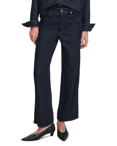 Rag & Bone rag & bone Featherweight Andi Ankle Wide Leg Jeans in Dark Rinse