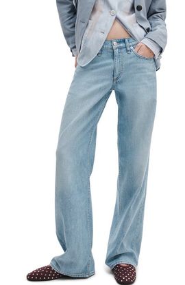 rag & bone rag & bone Featherweight Cam Mid Rise Relaxed Straight Leg Jeans