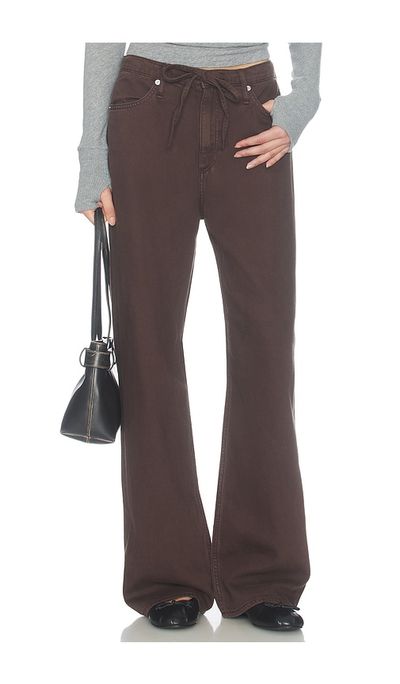 Rag & Bone Rag & Bone Featherweight Phoebe Drawstring Wide Leg Jean