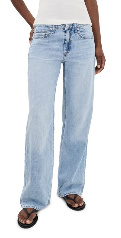 rag & bone rag & bone Featherweight Saige Full Straight Jeans Moon
