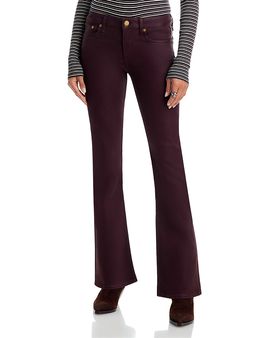 Rag & Bone rag & bone Flexi Kinsley High Rise Bootcut Jeans in Coated Burgundy