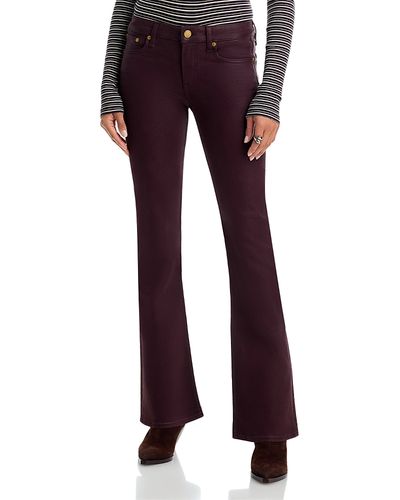 Rag & Bone rag & bone Flexi Kinsley High Rise Bootcut Jeans in Coated Burgundy