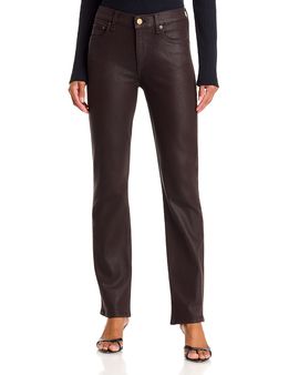 Rag & Bone rag & bone Flexi Wren Mid Rise Slim Jeans in Coated Brown