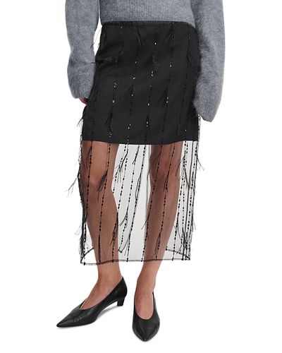Rag & Bone rag & bone Geena Embellished Column Skirt